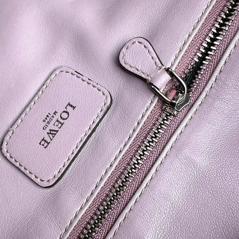 LOEWE Purple Tricolor Goatskin Amazona 36 Pink Handbags