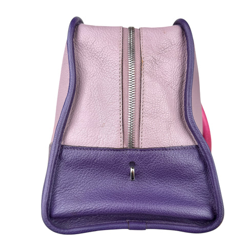LOEWE Purple Tricolor Goatskin Amazona 36 Pink Handbags