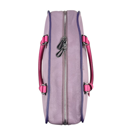 LOEWE Purple Tricolor Goatskin Amazona 36 Pink Handbags