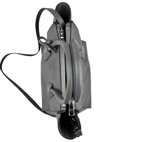 Prada Marmo Glace Leather and Suede Twin Pocket Double Handle Tote Bag