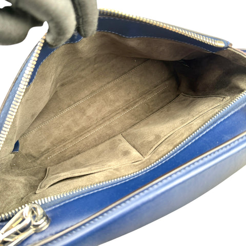 Fendi Dotcom Navy Leather Shoulder Bag