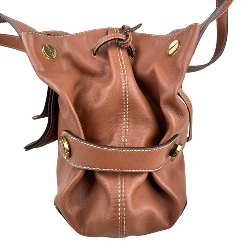 Loewe Brown Leather Shoulder Bag