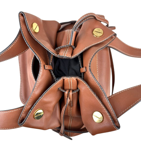 Loewe Brown Leather Shoulder Bag