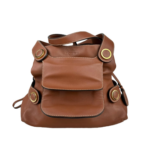 Loewe Brown Leather Shoulder Bag