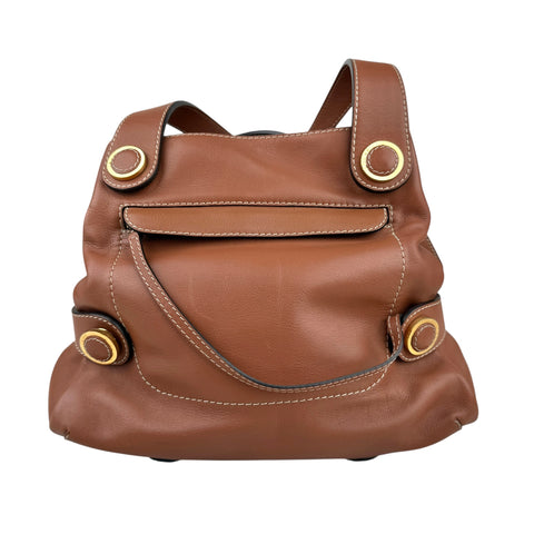 Loewe Brown Leather Shoulder Bag