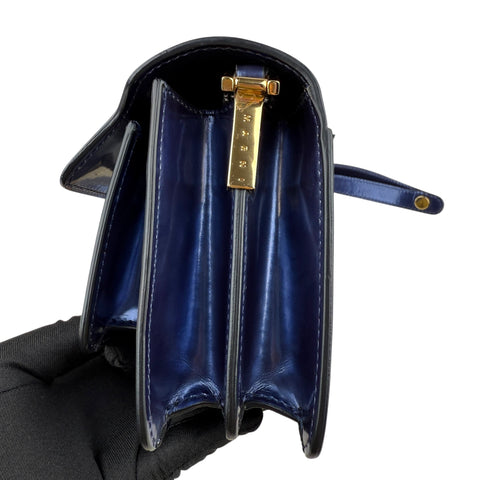 Marni Trunk Bag  Blue Metallic