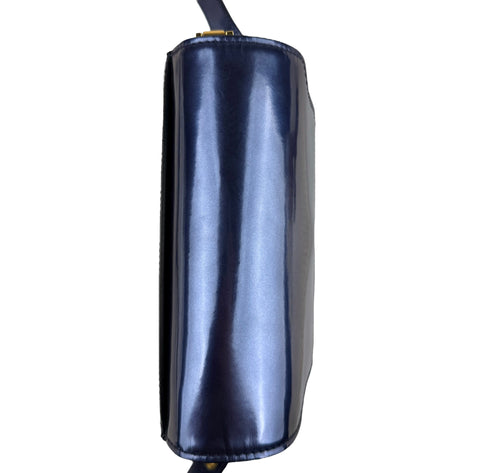 Marni Trunk Bag  Blue Metallic