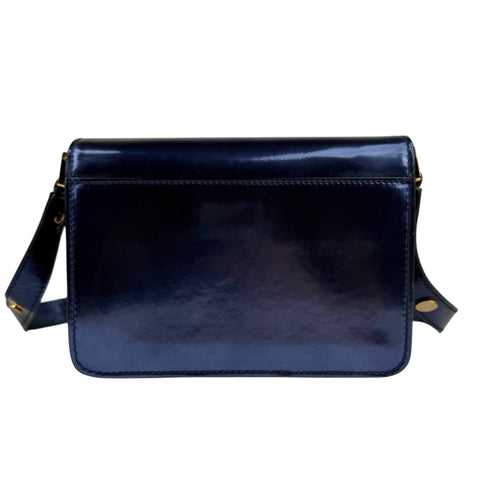 Marni Trunk Bag  Blue Metallic