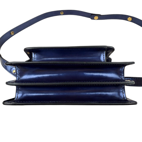 Marni Trunk Bag  Blue Metallic