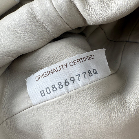 Bottega Veneta Mini The Pouch Shoulder Bag in Ivory Leather