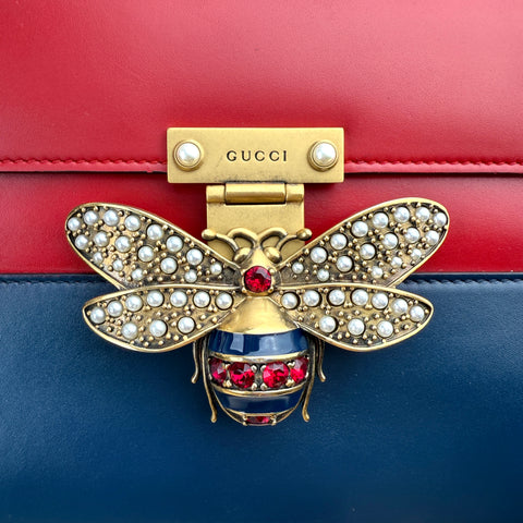 Gucci GG Queen Margaret Leather Top Handle Bag