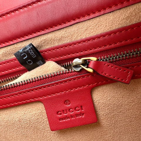Gucci GG Queen Margaret Leather Top Handle Bag