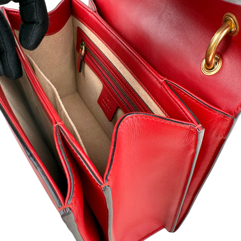 Gucci GG Queen Margaret Leather Top Handle Bag