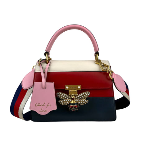 Gucci GG Queen Margaret Leather Top Handle Bag