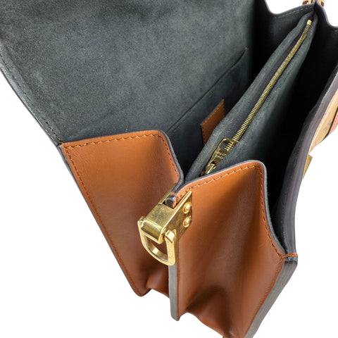 Louis Vuitton LV Dauphine MM Shoulder Bag Monogram Reverse Brown