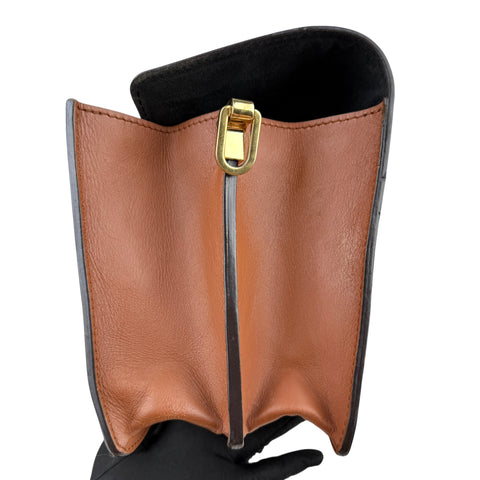 Louis Vuitton LV Dauphine MM Shoulder Bag Monogram Reverse Brown