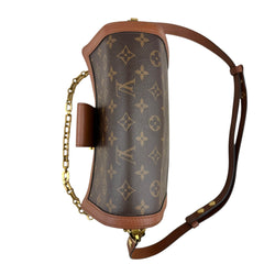 Pre-owned louis-vuitton-lv-dauphine-mm-monogram-reverse-brown-shoulder-bag-front
