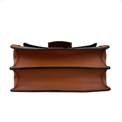 Pre-owned louis-vuitton-lv-dauphine-mm-monogram-reverse-brown-shoulder-bag-front
