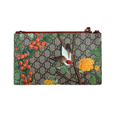 Pre-owned gucci-gg-supreme-bengal-blooms-crossbody-bag-front