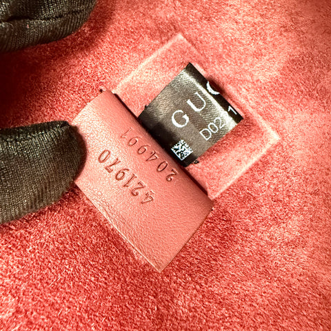 Gucci Dionysus Beige/Maroon GG Supreme Blooms Canvas and Suede Shoulder Bag