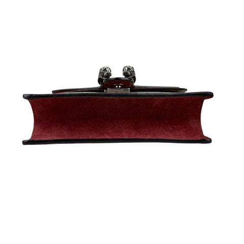 Gucci Dionysus Beige/Maroon GG Supreme Blooms Canvas and Suede Shoulder Bag