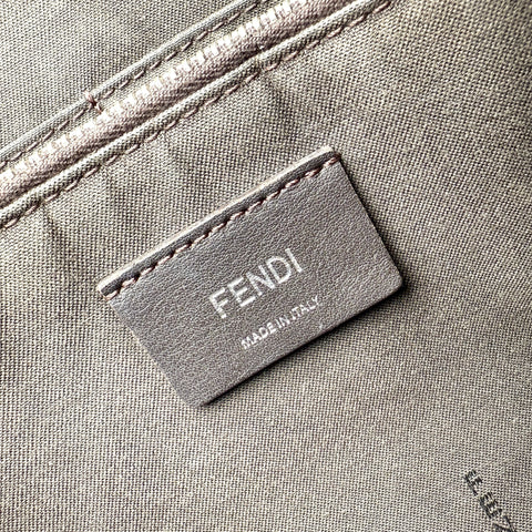 Fendi Navy Blue Tri-Color Grained Calfskin Leather By the Way Bag