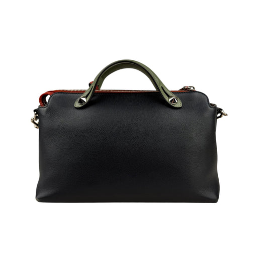 Fendi Navy Blue Tri-Color Grained Calfskin Leather By the Way Bag