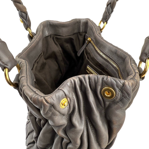 Miu Miu Argilla Matelasse Tote Bag