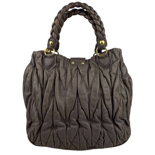 Miu Miu Argilla Matelasse Tote Bag