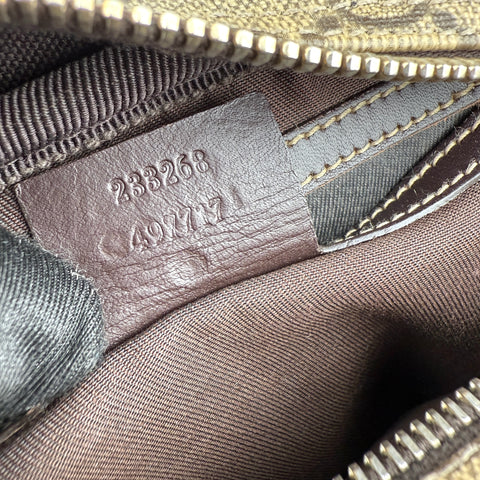 Gucci Beige Ebony GG Coated Canvas Small Cross Body Shoulder Bag