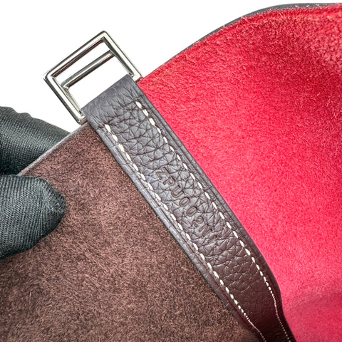 Hermès Picotin 22 Casaque Rouge Sellier and Framboise Clemence Palladium Hardwar