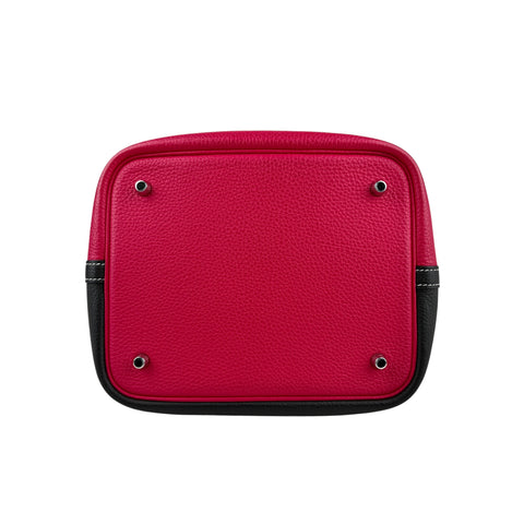 Hermès Picotin 22 Casaque Rouge Sellier and Framboise Clemence Palladium Hardwar