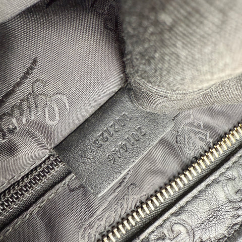 Gucci Guccissima Shoulder Bag Black