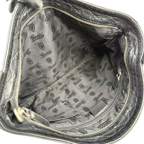 Gucci Guccissima Shoulder Bag Black