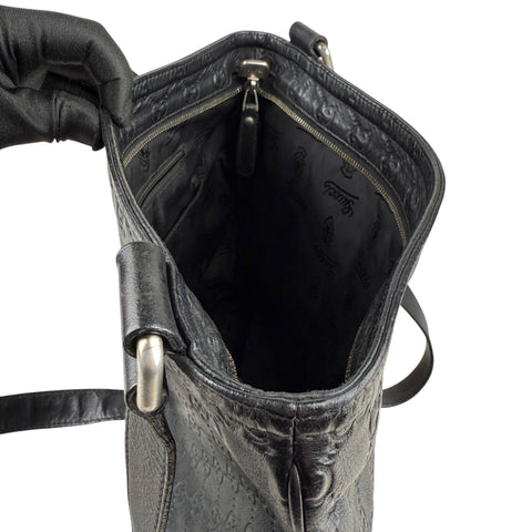 Gucci Guccissima Shoulder Bag Black