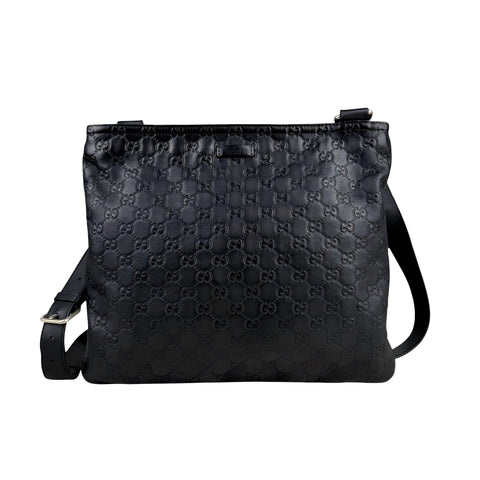 Gucci Guccissima Shoulder Bag Black