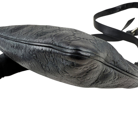 Gucci Guccissima Shoulder Bag Black