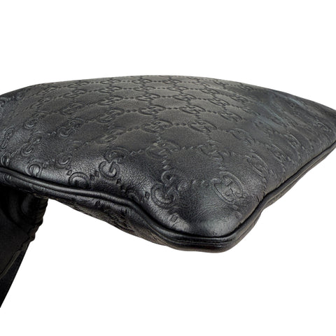 Gucci Guccissima Shoulder Bag Black