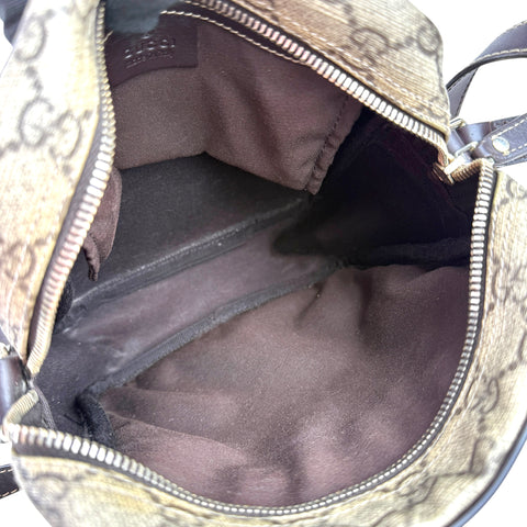 Gucci Beige Ebony GG Coated Canvas Small Cross Body Shoulder Bag