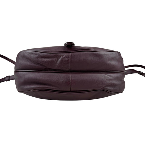 Bottega Veneta Bordeaux Intrecciato Shoulder Bag Dark red