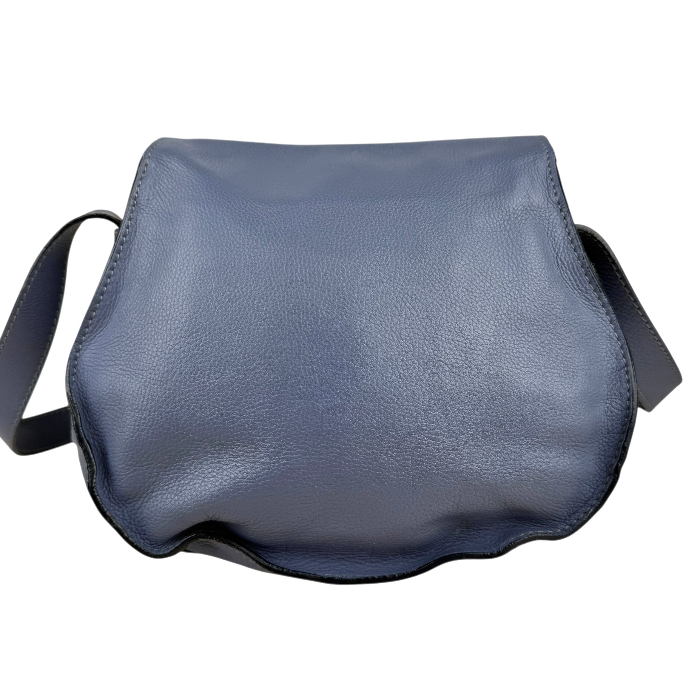 Pre-owned chloe-marcie-leather-crossbody-bag back view