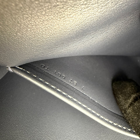 Hermes Blue Taurillon Clemence Leather Saut Hermes 25 PHW