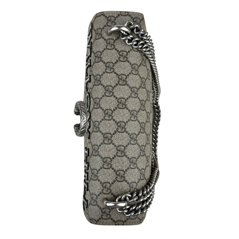 Gucci GG Supreme Monogram Willow Hill Embroidered Dionysus Shoulder Bag Emerald