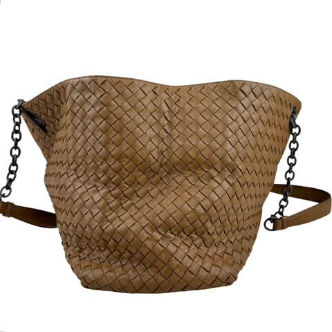 Bottega Veneta Medium Nappa Intrecciato Double Chain Tote