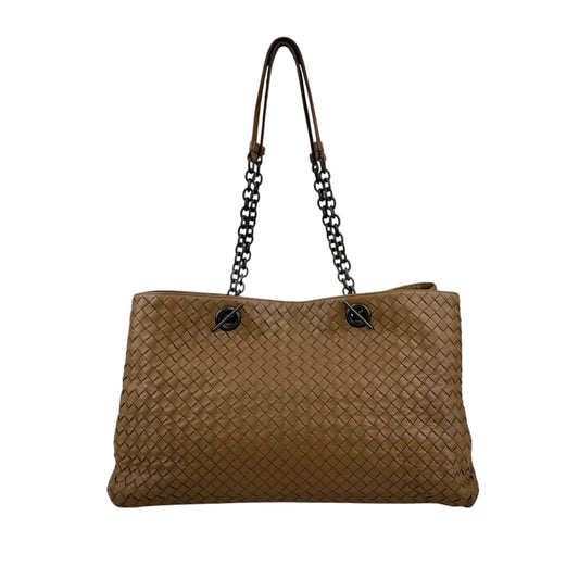 Bottega Veneta Medium Nappa Intrecciato Double Chain Tote