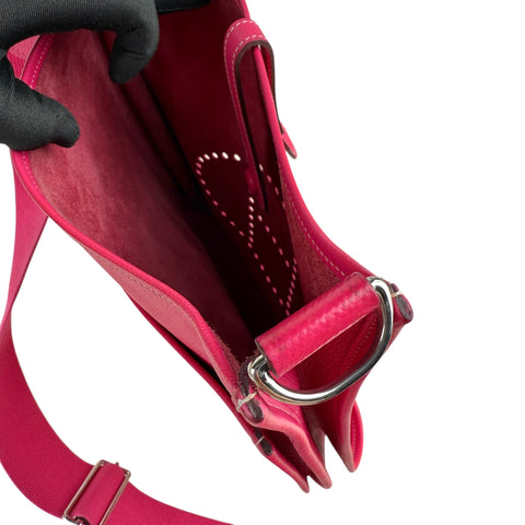 Hermes Evelyne Rose Tyrien Epsom Leather Bag