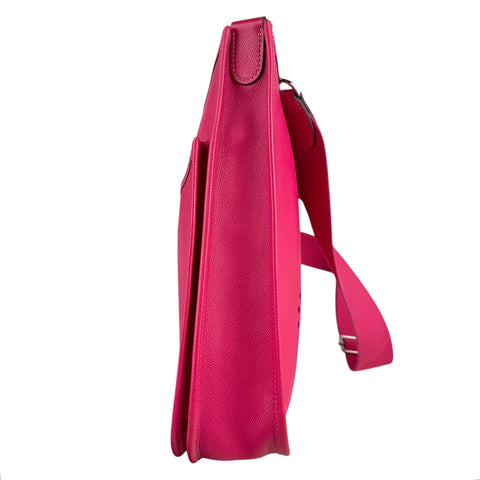 Hermes Evelyne Rose Tyrien Epsom Leather Bag