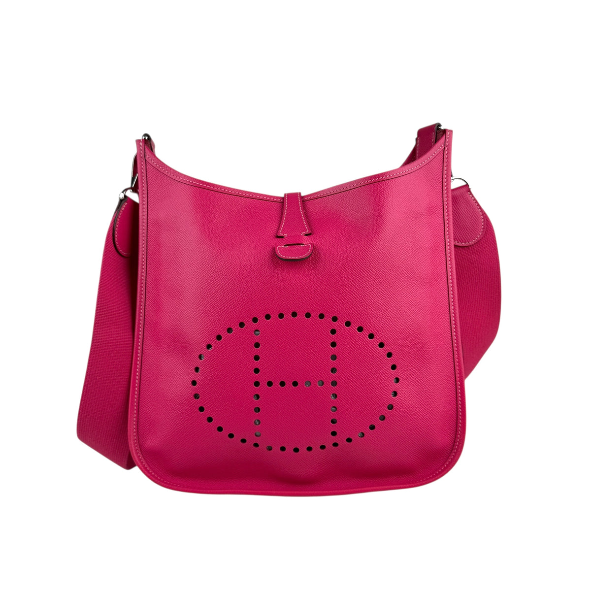 Hermes Evelyne Rose Tyrien Epsom Leather Bag