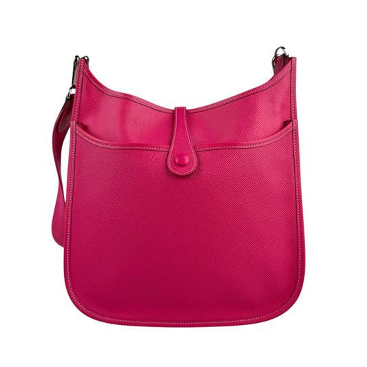 Hermes Evelyne Rose Tyrien Epsom Leather Bag