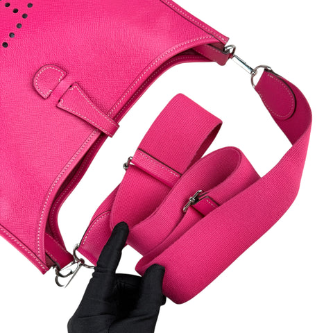 Hermes Evelyne Rose Tyrien Epsom Leather Bag